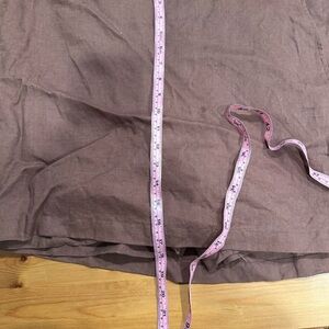 Vintage Brown Linen Skort